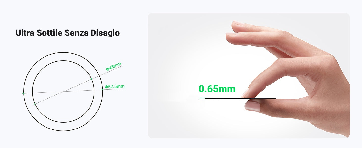 Moero Accessori MagSafe Anello Universale MagSafe 2 pezzi adesivi