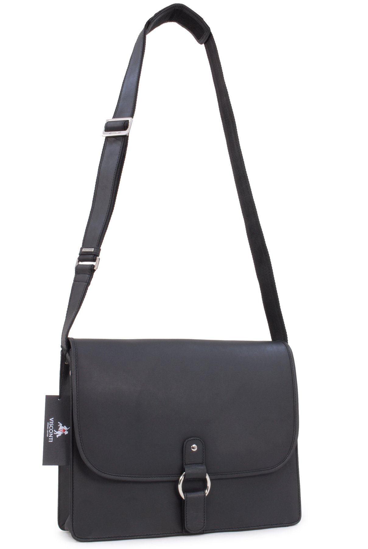 Visconti Hunters Bags 18797 borsa a tracolla nera per documenti A4