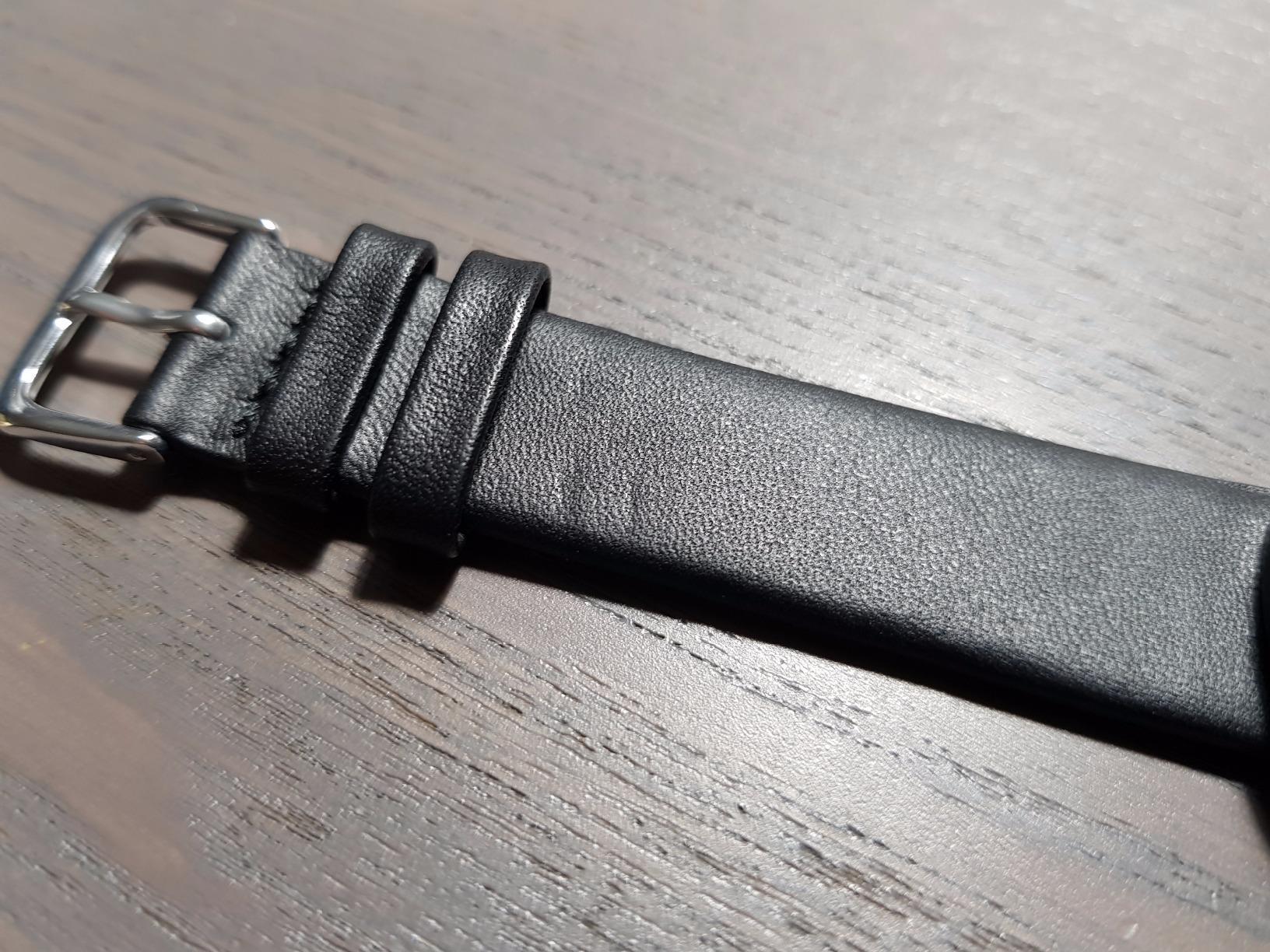 myledershop Uhrenarmbänder cinturino orologio 18 mm nero pelle