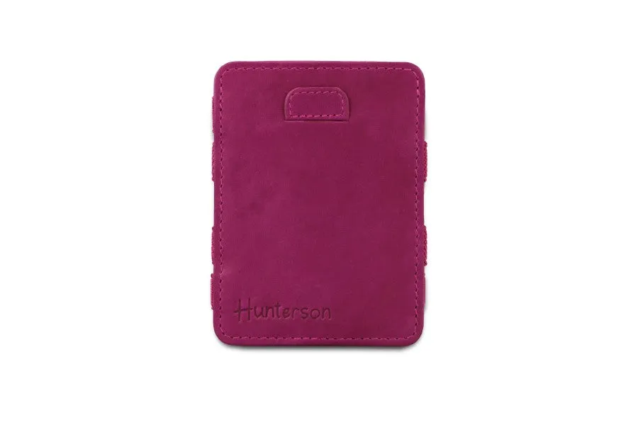 Hunterson The Leather Collection The OG portafoglio Raspberry Green in pelle RFID