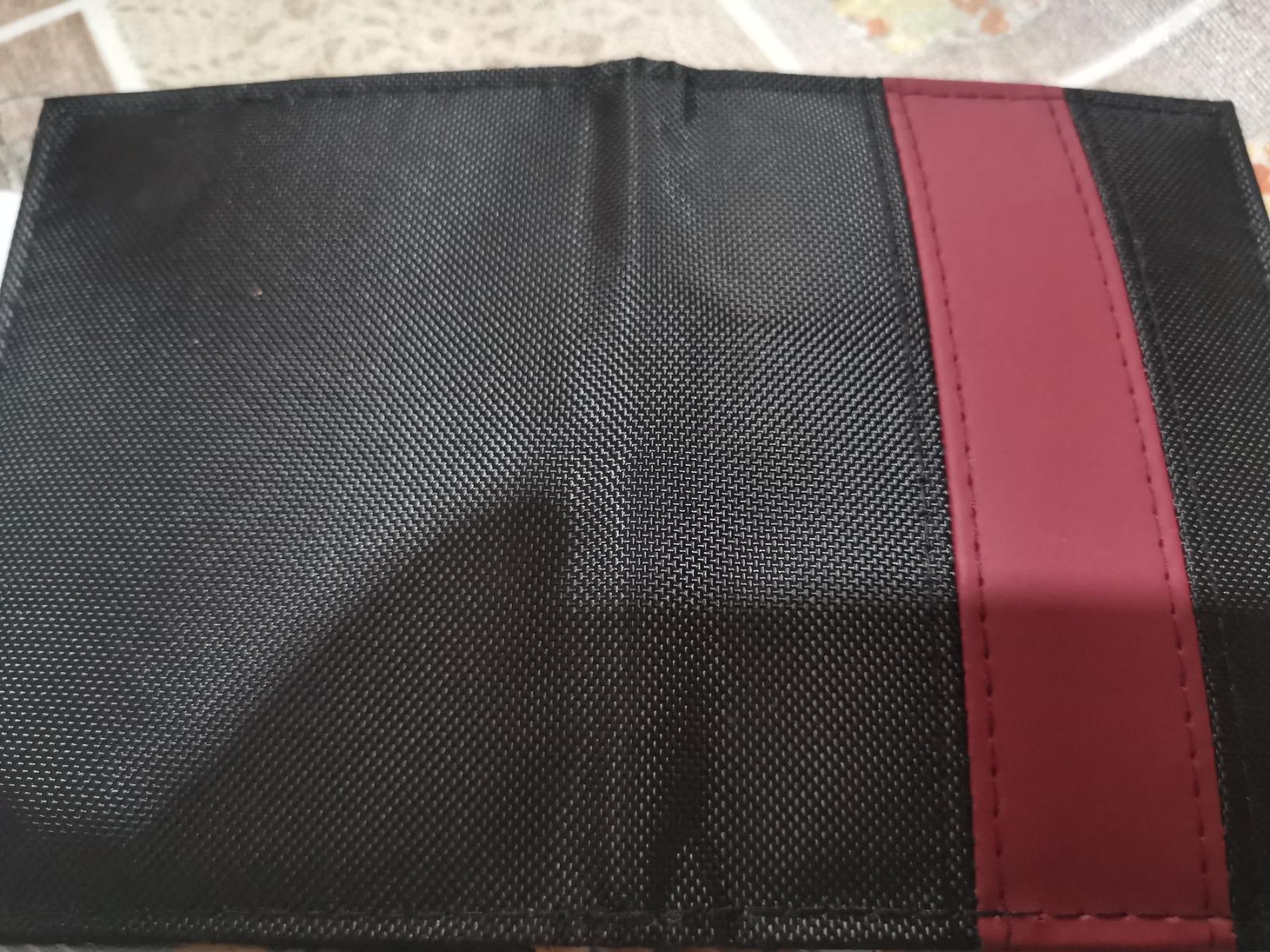 myledershop Karten- und Ausweisetuis porta documenti 6 scomparti nylon similpelle