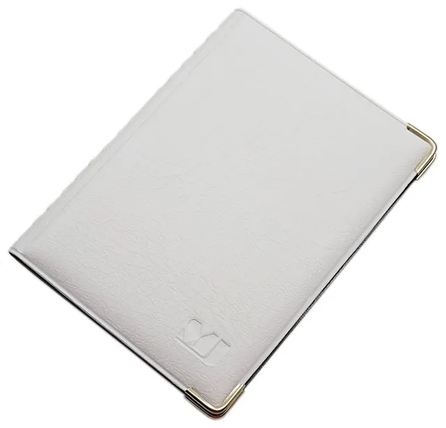 myledershop Karten- und Ausweisetuis Porta carte d'identità e carte di credito MJ-Design-Germany Design 4 Bianco