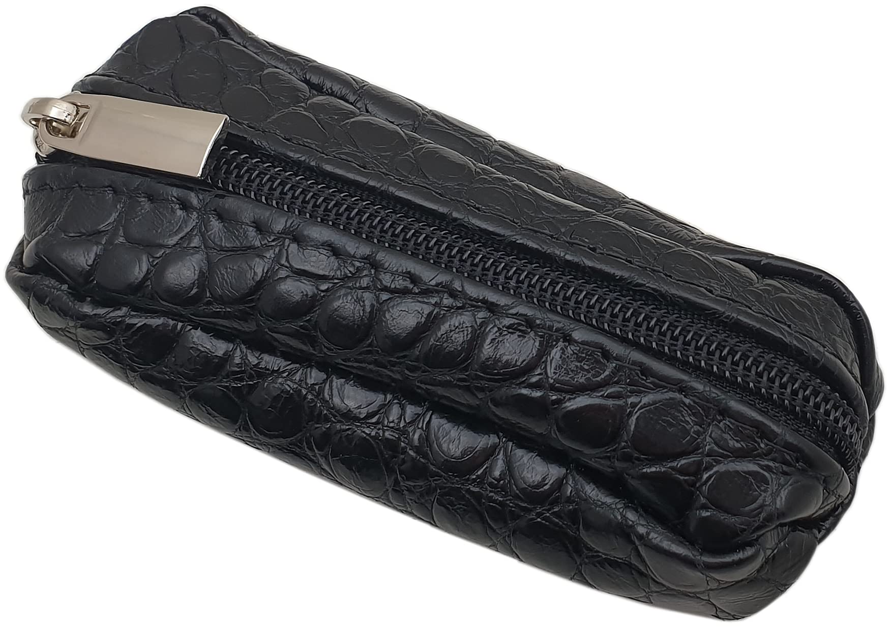 myledershop Schlüsselanhänger custodia per chiavi auto in pelle nera