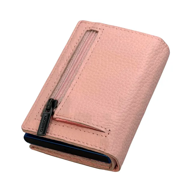 Moero Linea PRO PRO PLUS Zip portafoglio rosa 4.0 RFID