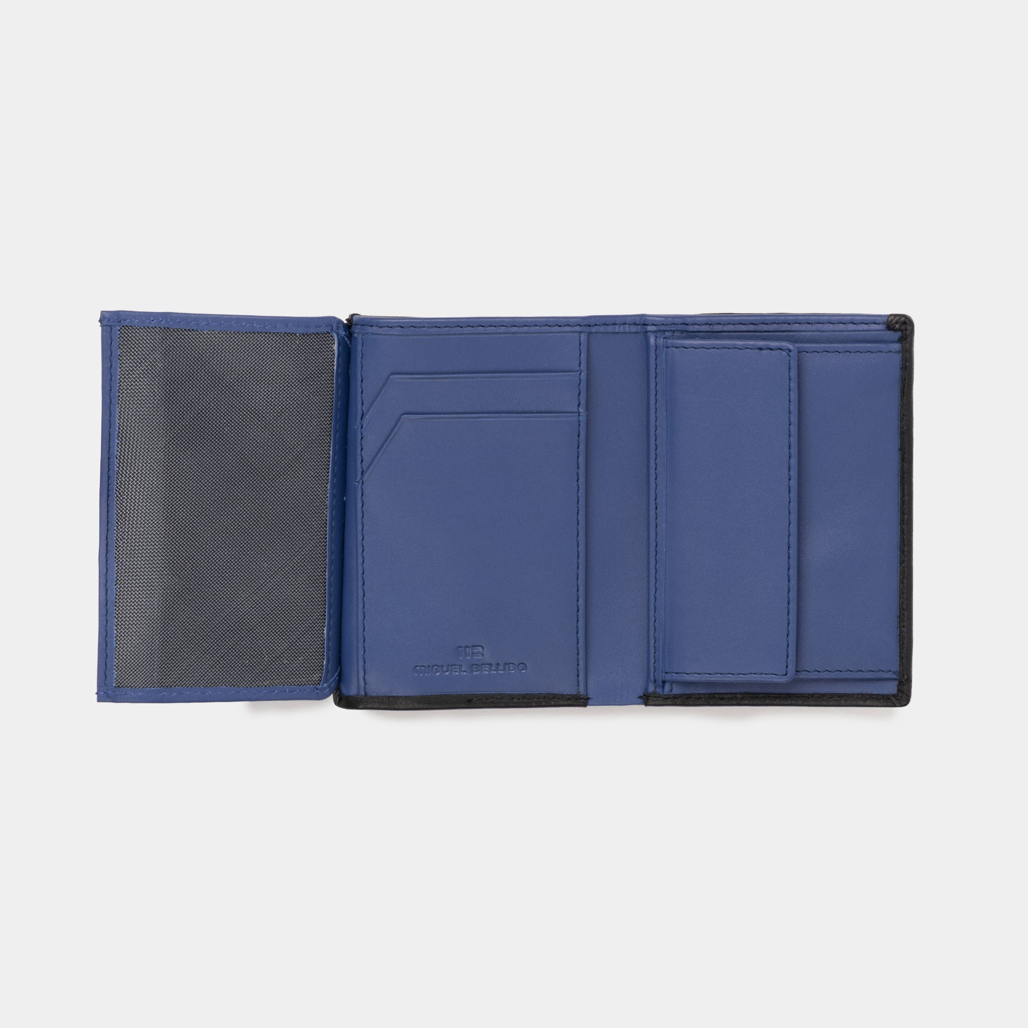 Miguel Bellido Carteras Hamburgo portafoglio Nero con portamonete RFID