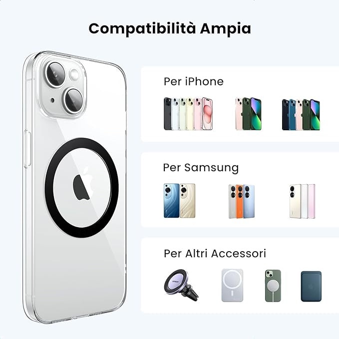 Moero Accessori MagSafe Anello Universale MagSafe 2 pezzi adesivi