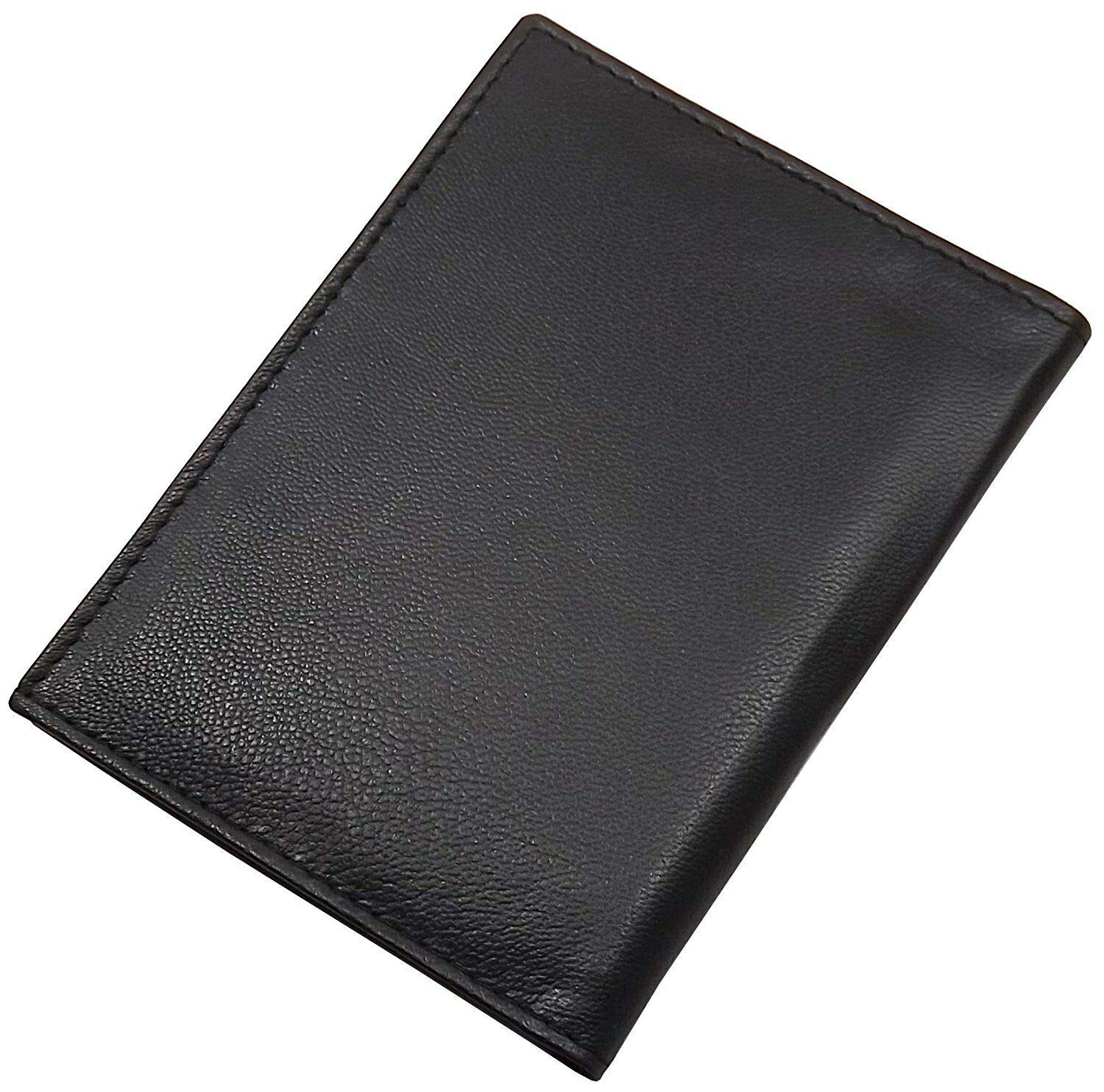 myledershop Karten- und Ausweisetuis porta documenti e carte nero pelle