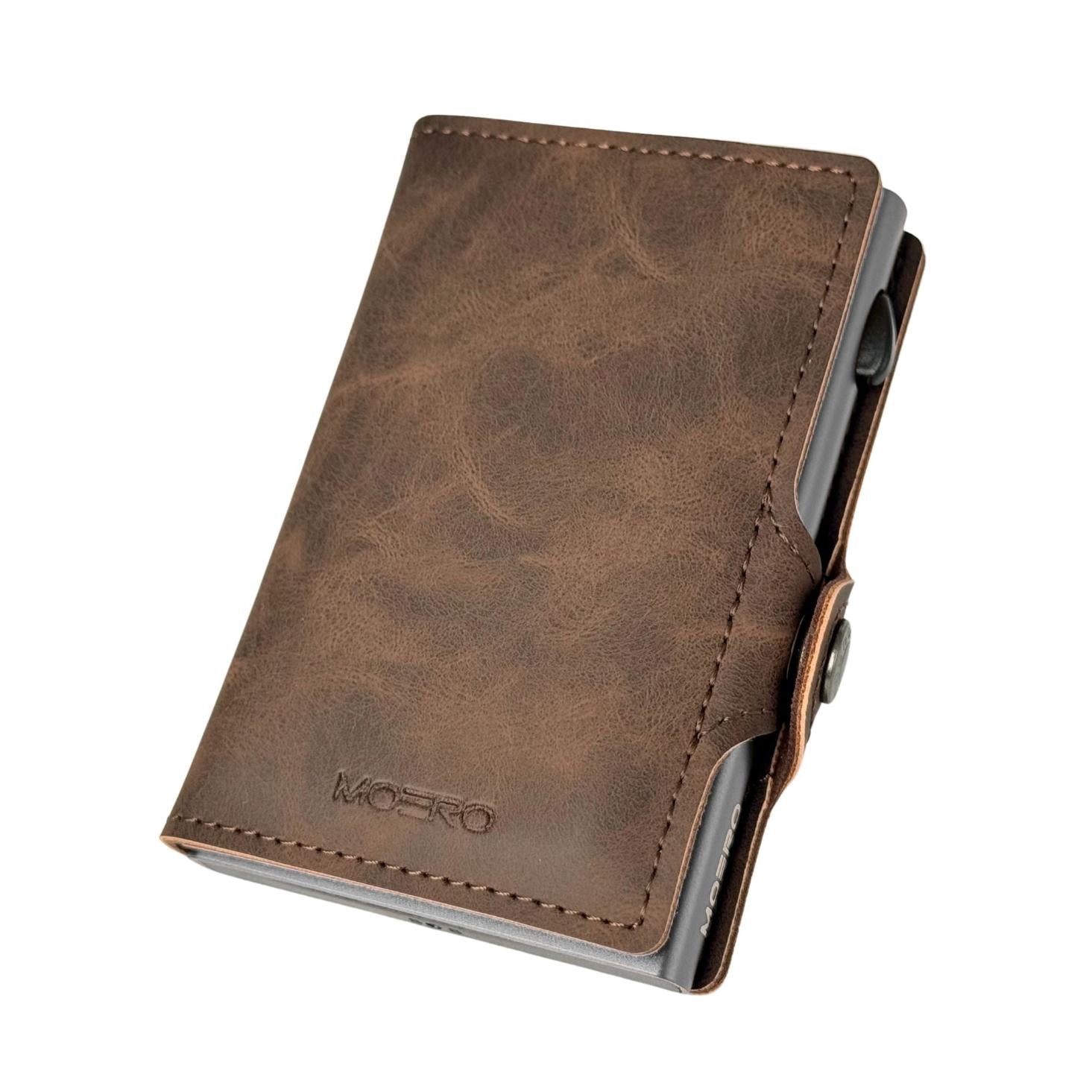 Moero Linea Classic Classic Vintage portafoglio marrone RFID