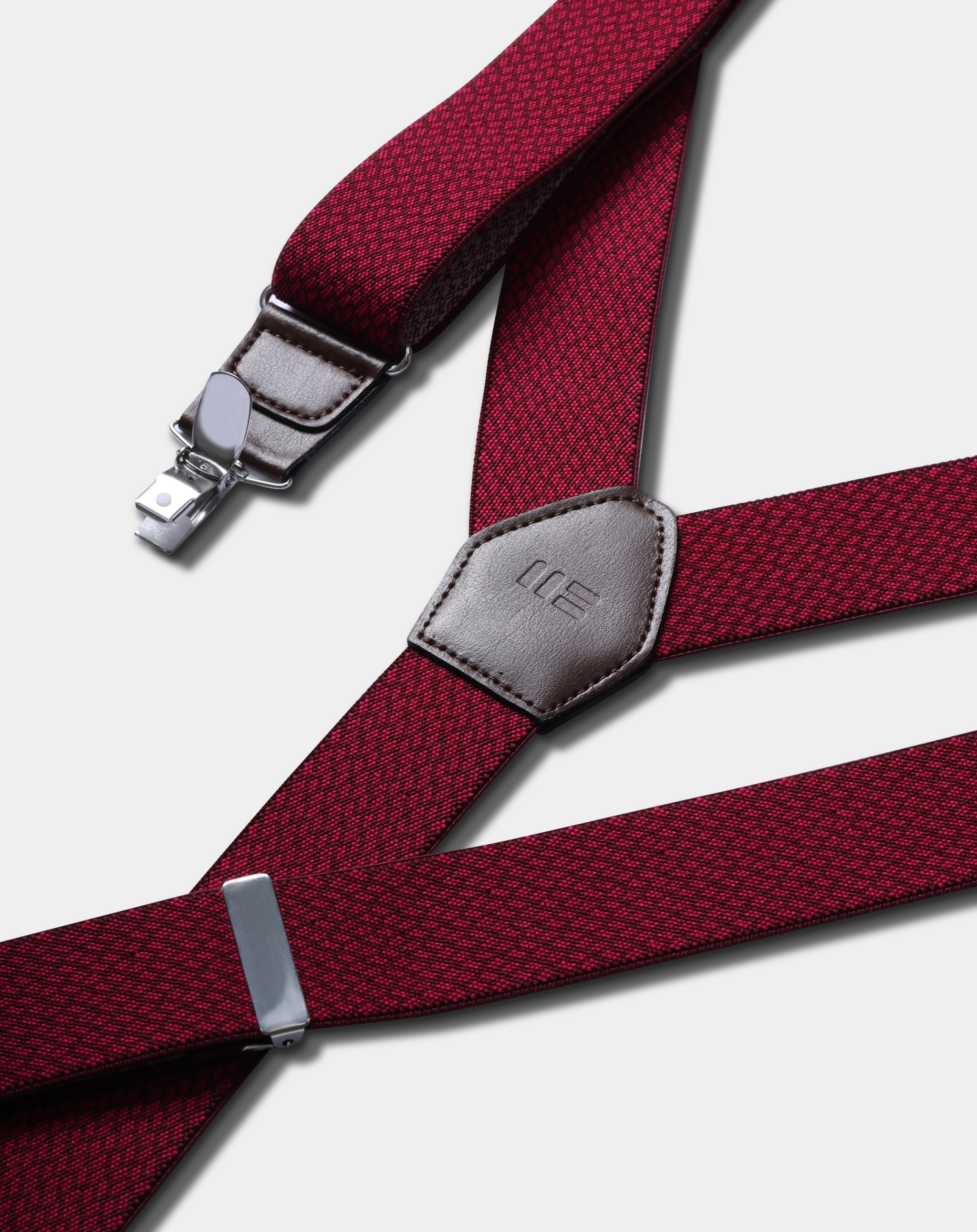 Miguel Bellido Tirantes tirante elastico micromotivi rosso scuro