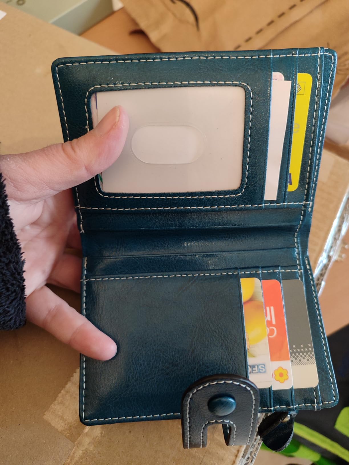 GOIACII SMALL WALLET portafoglio donna in pelle con blocco RFID