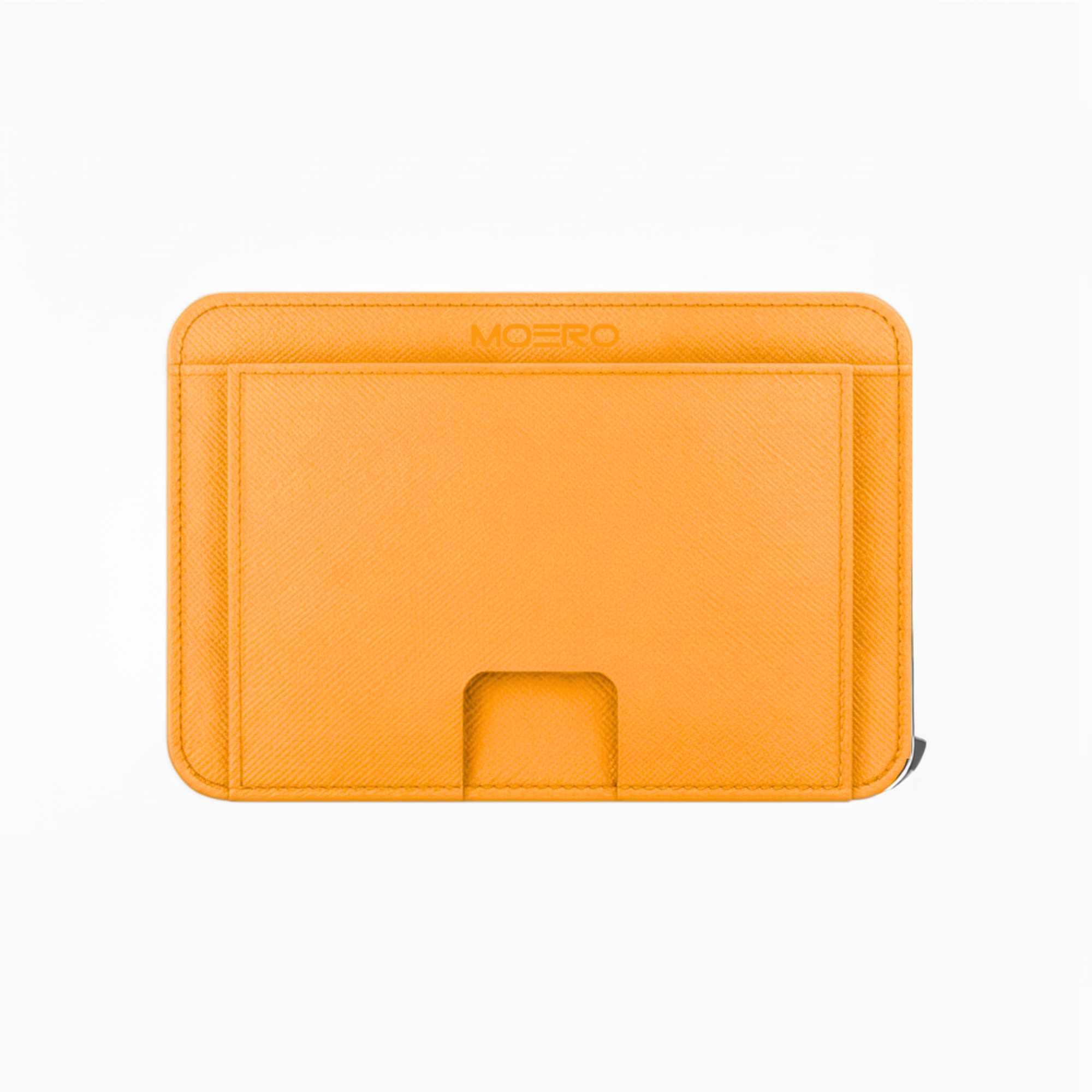 Moero Linea M2 M2 Pro Saffiano Orange portafoglio MagSafe