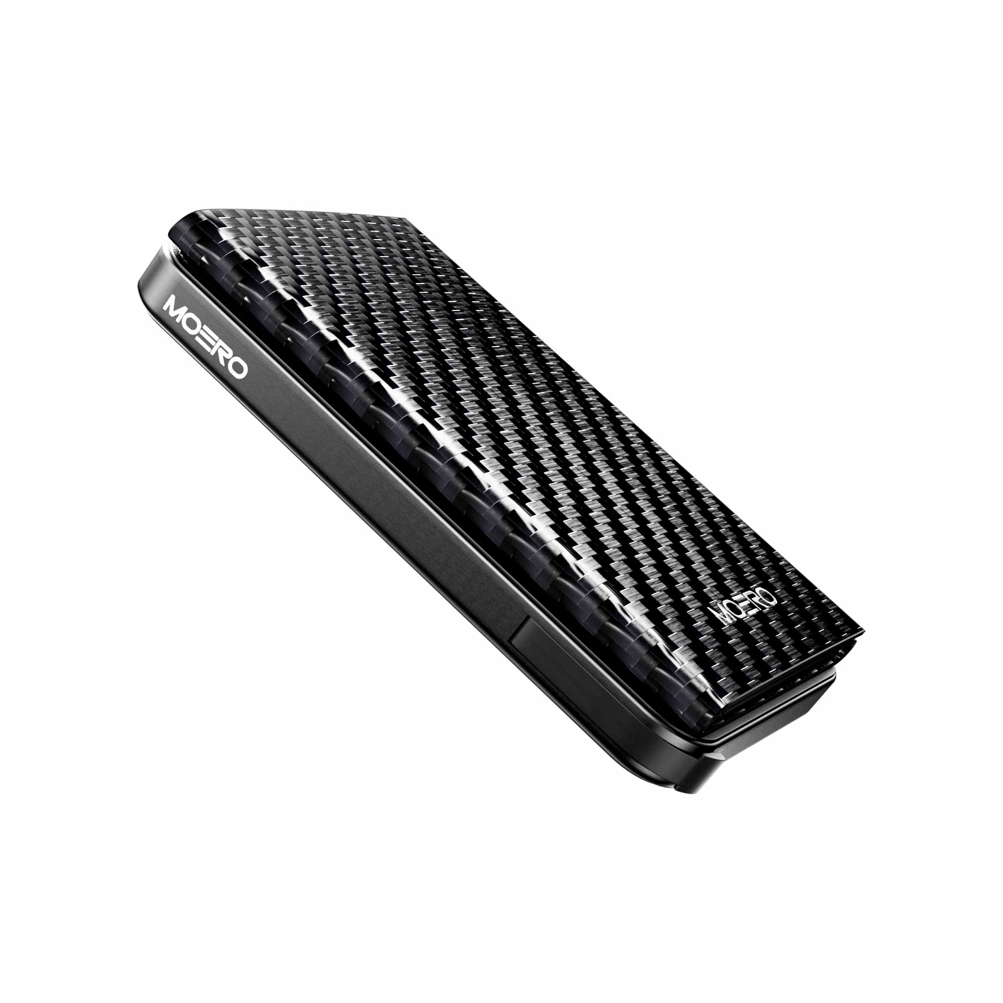 Moero Linea M2 M2 Pro Plus portafoglio Black in carbonio MagSafe