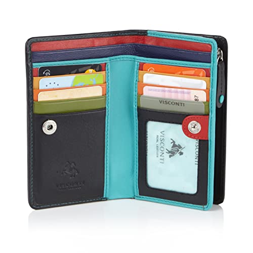 Visconti Rainbow Clara portafoglio donna in pelle con RFID