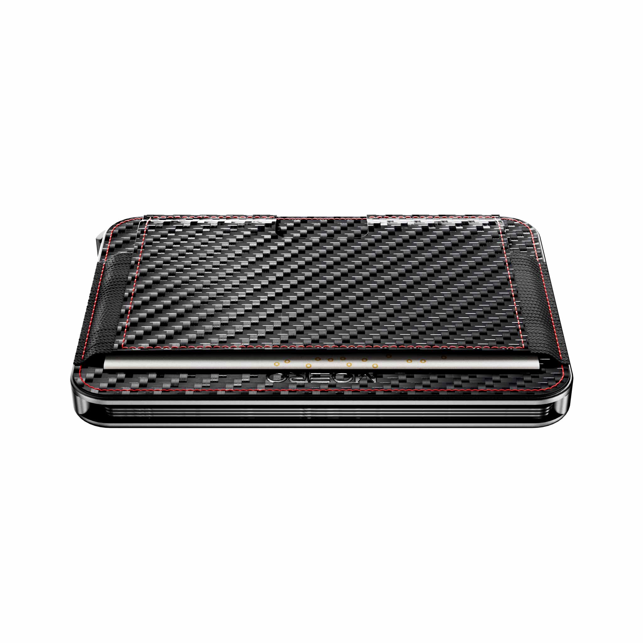 Moero Linea M2 M2 Pro portafoglio Racing Red MagSafe carbonio