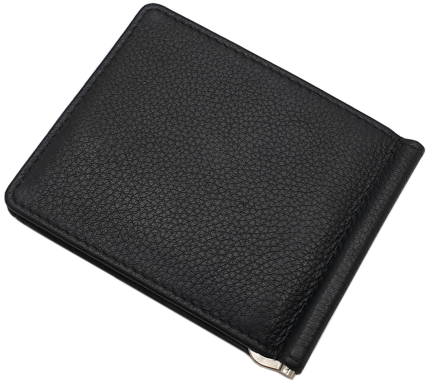 myledershop Brieftaschen portafoglio Vacchetta dollarclip nero