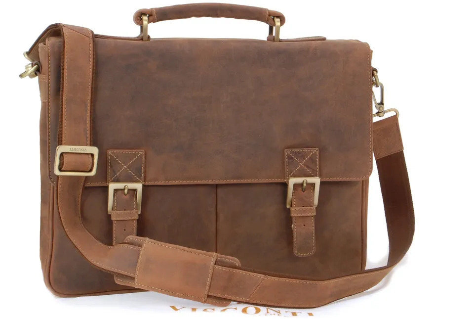 Visconti Hunters Bags 18716 Berlin borsa ventiquattrore uomo pelle PC 15 pollici
