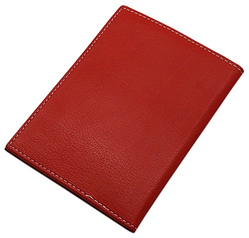 myledershop Karten- und Ausweisetuis porta carte d'identità rosso