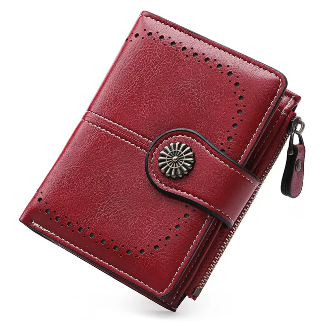 GOIACII SMALL WALLET portafoglio donna rosso compatto RFID