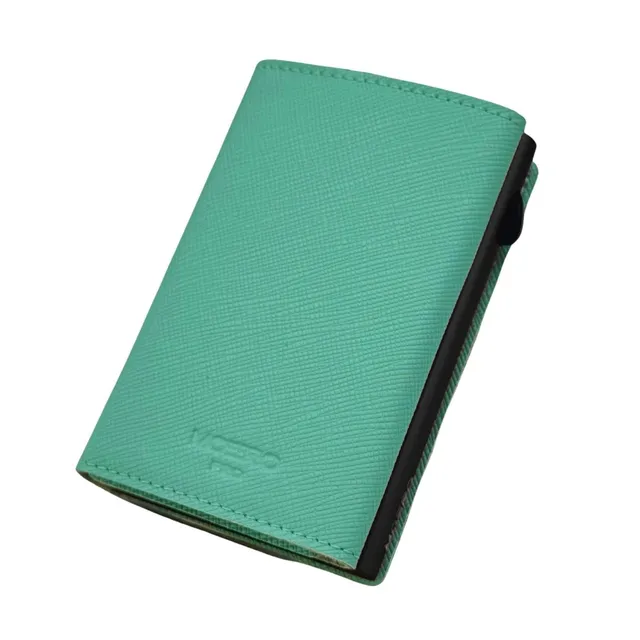 Moero Linea PRO PRO Saffiano portafoglio Acquamarina RFID