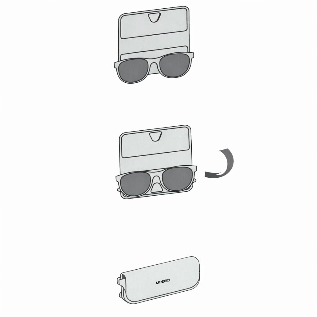 Moero Edizioni Speciali Vision Air Napoli Centenary Limited Edition portaocchiali magnetico in pelle Saffiano