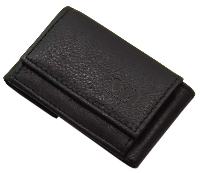 myledershop Herren Geldbörsen MJ-Design-Germany portafoglio nero in pelle di vitello