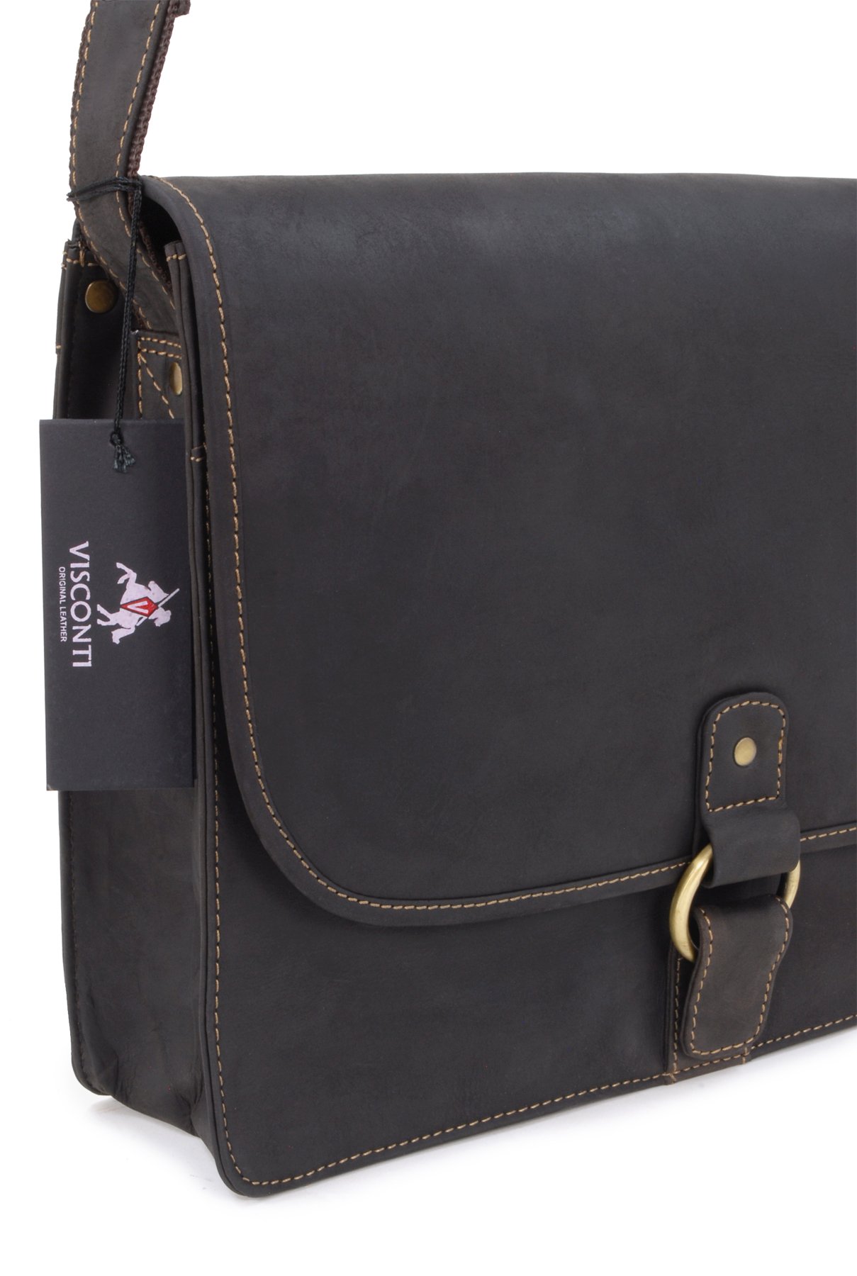 Visconti Hunters Bags 18797 Chiaro borsa messenger pelle PC 13