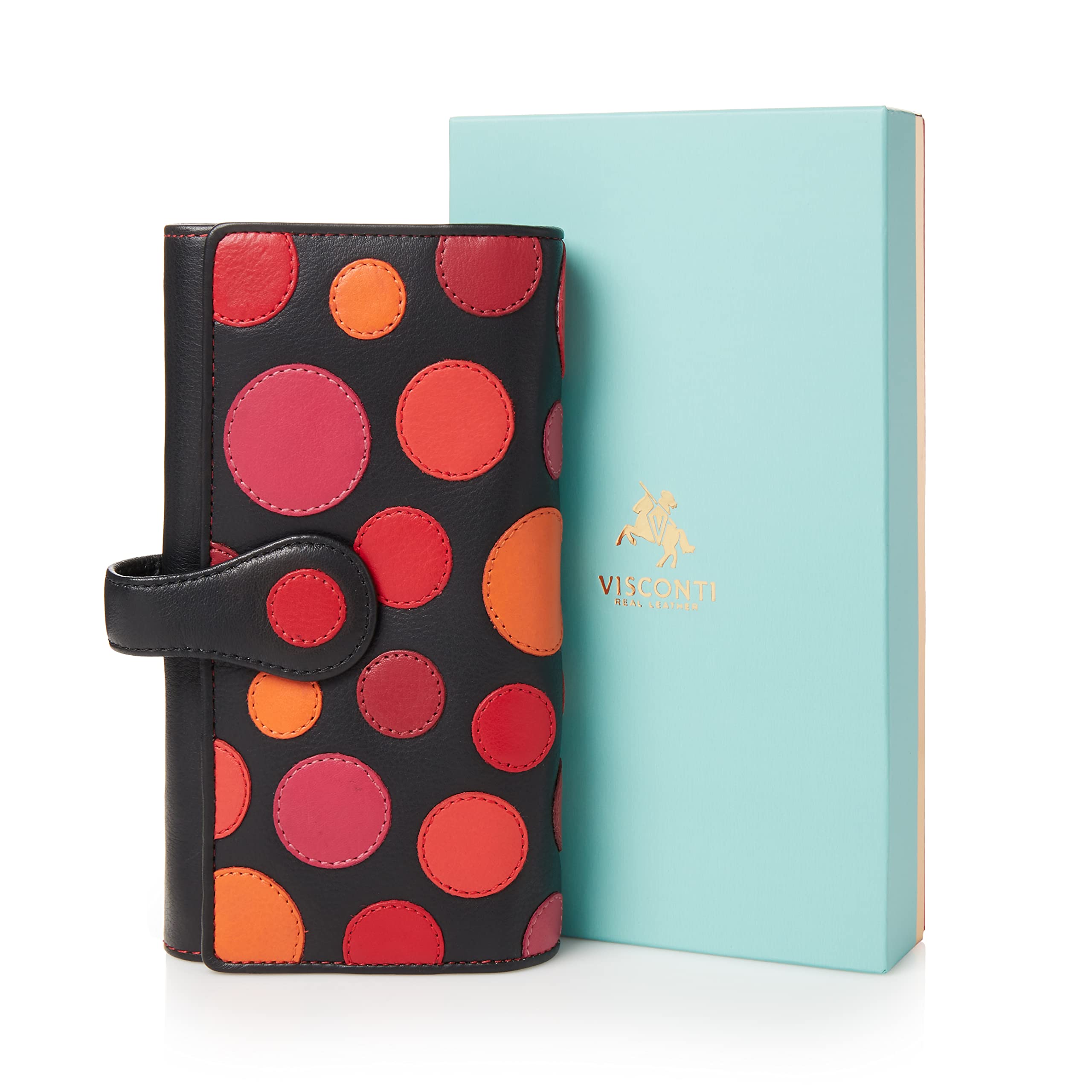 Visconti Polka P2 portafoglio da donna multicolore