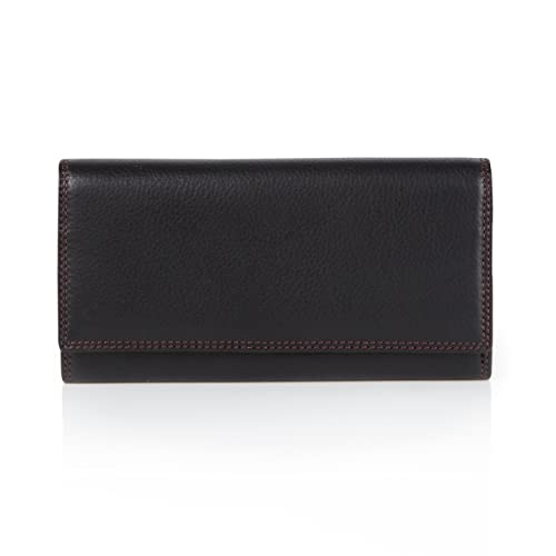 Visconti Colorado CD-21 portafoglio donna Nero Rosso RFID