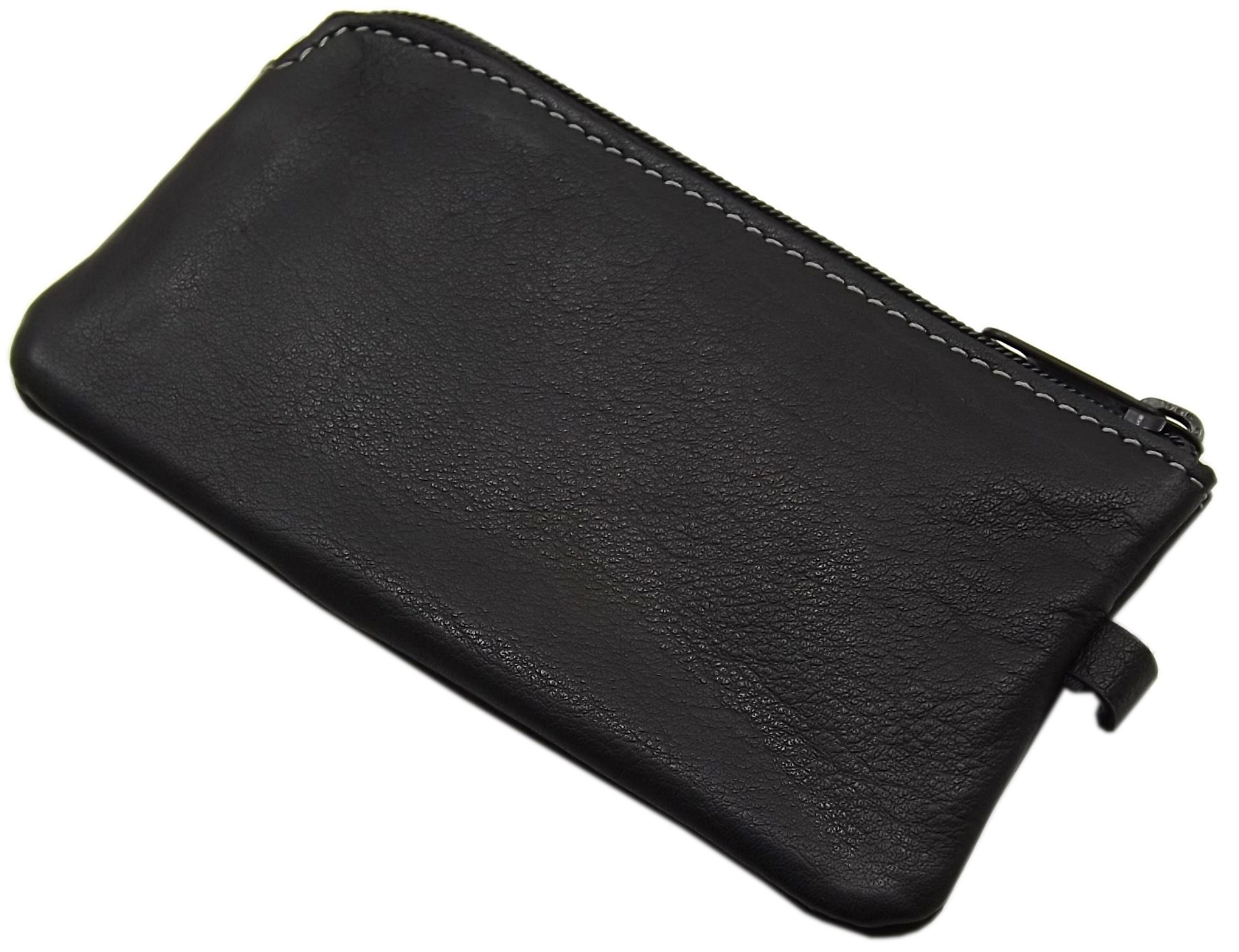 myledershop Schlüsseltaschen portachiavi in pelle di bufalo nero
