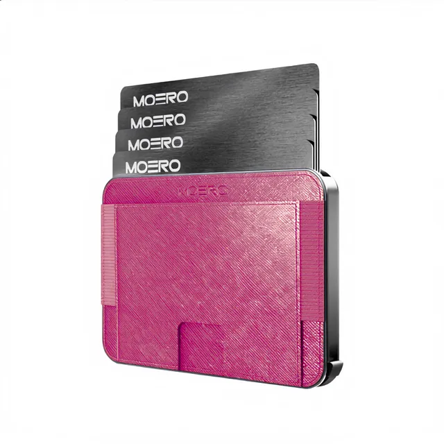 Moero Linea M2 M2 Pro portafoglio MagSafe blu