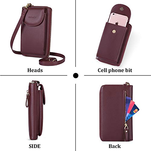 GOIACII CROSSBODY borsa portacellulare leggera con protezione RFID
