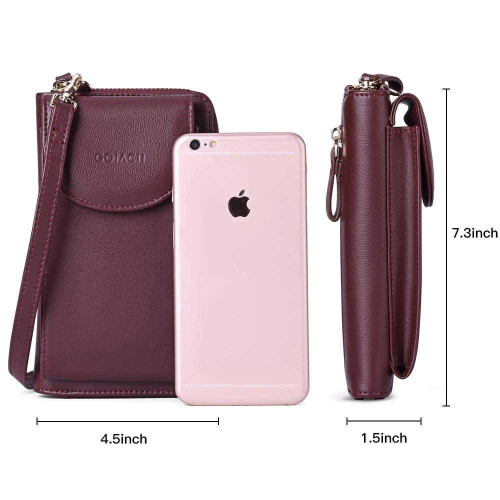 GOIACII CROSSBODY borsa portacellulare leggera con protezione RFID