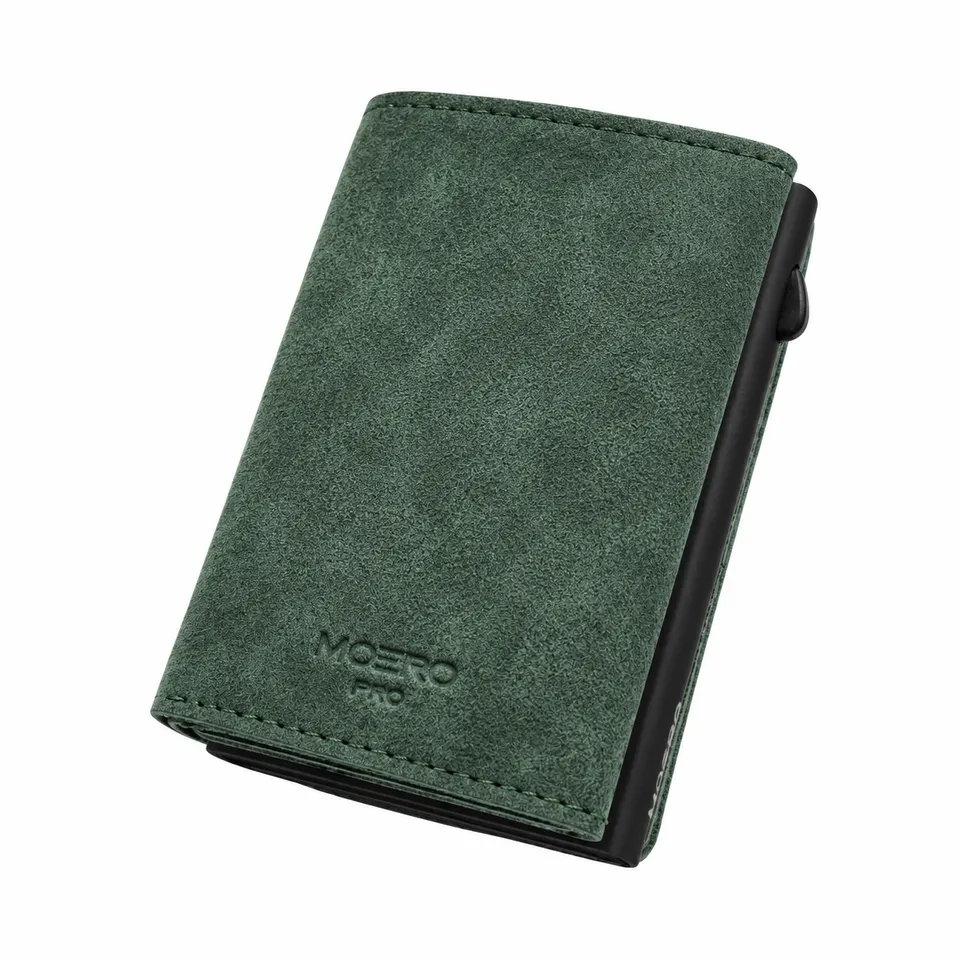 Moero Linea PRO PRO PLUS Zip portafoglio Green con portamonete