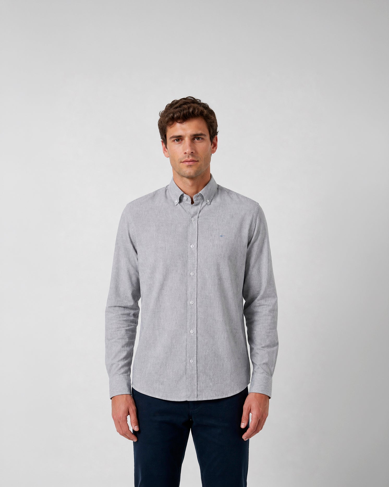 Miguel Bellido Camisas camicia casual stampata taglia 2 lino e cotone