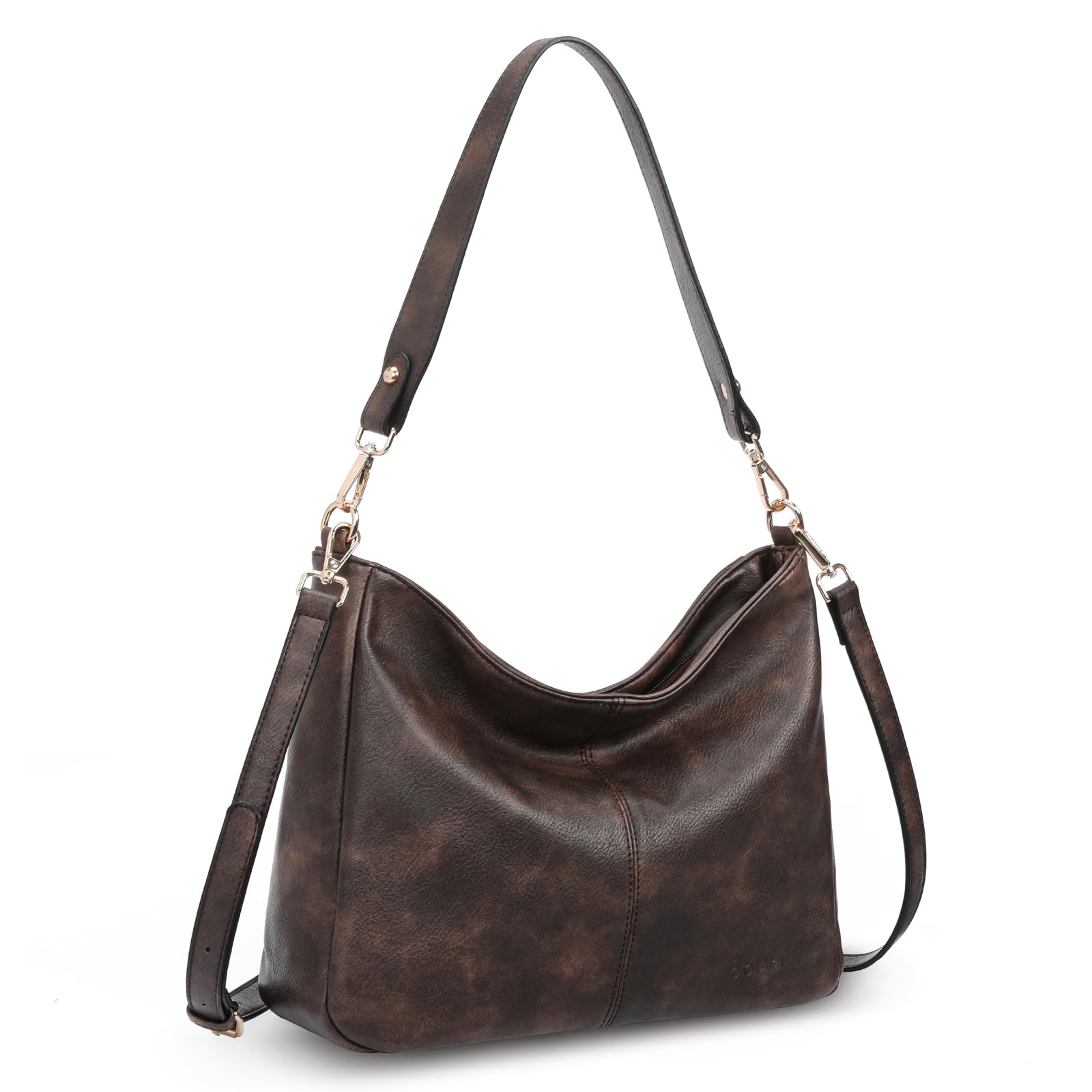 GOIACII BAG borsa a tracolla grande color caffè