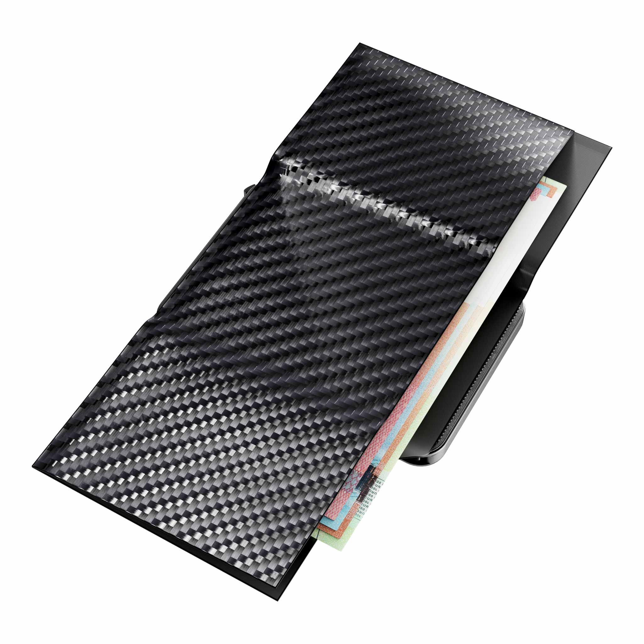 Moero Linea M2 M2 Pro Plus portafoglio Black in carbonio MagSafe