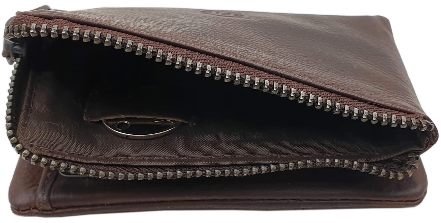 myledershop Herren Geldbörsen portafoglio marrone RFID NFC