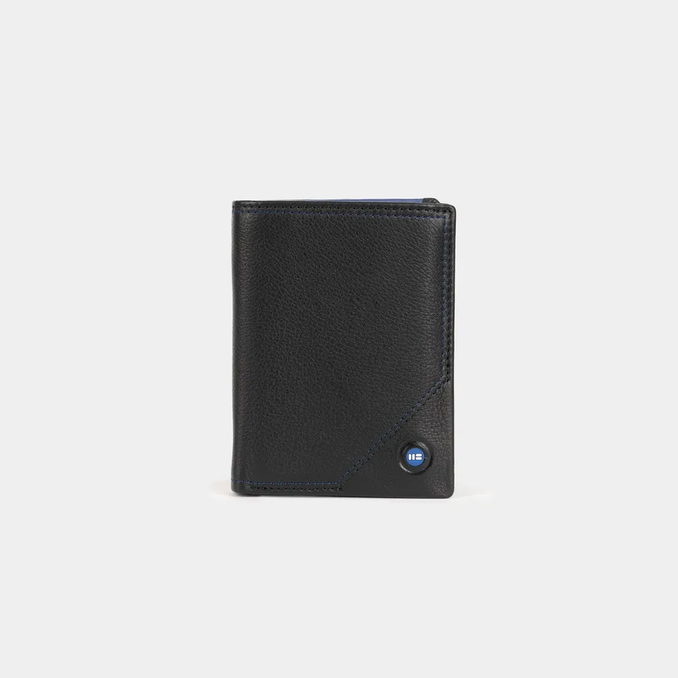 Miguel Bellido Carteras Hamburgo portafoglio Nero con portamonete RFID
