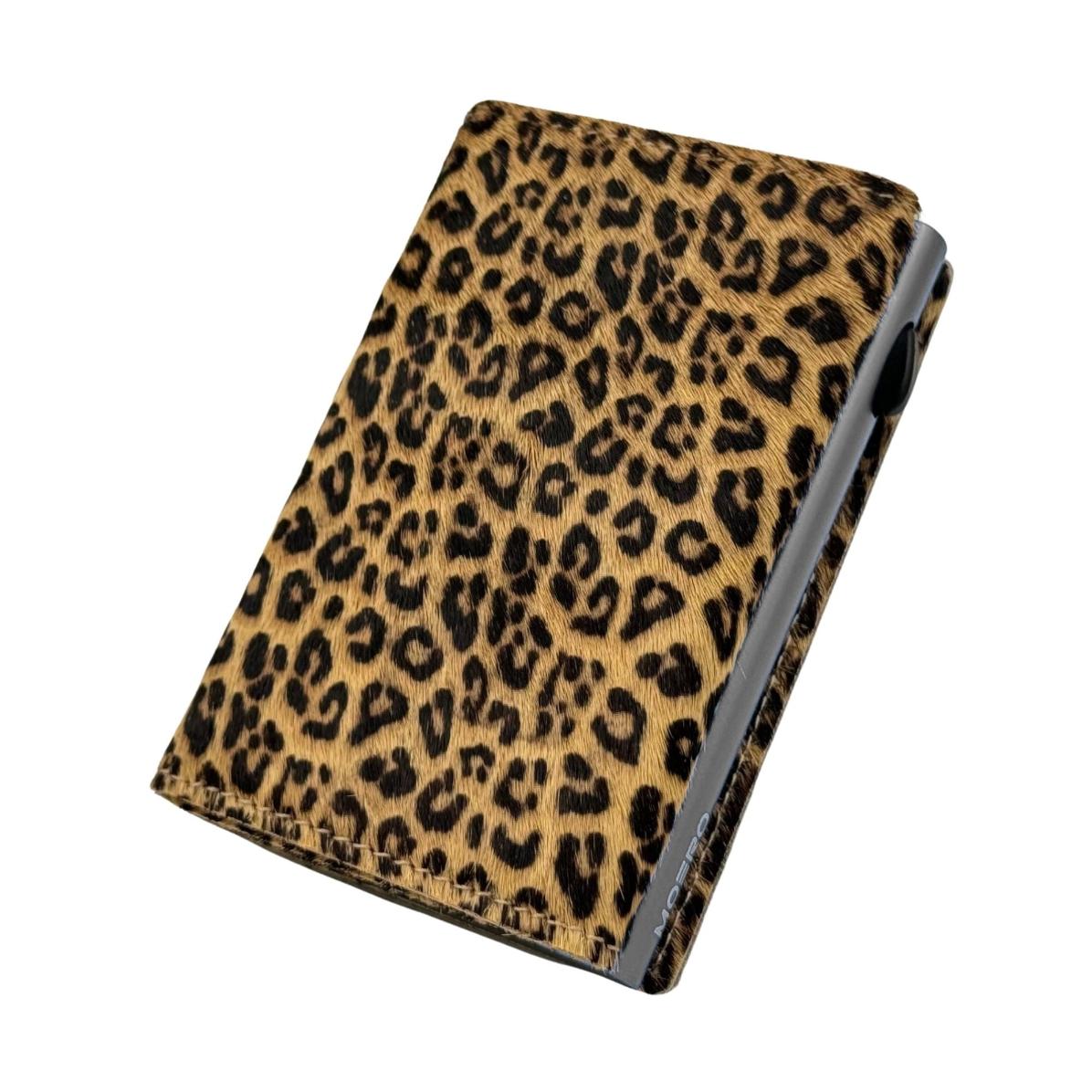 Moero Linea PRO PRO portafoglio leopardato 9 carte RFID