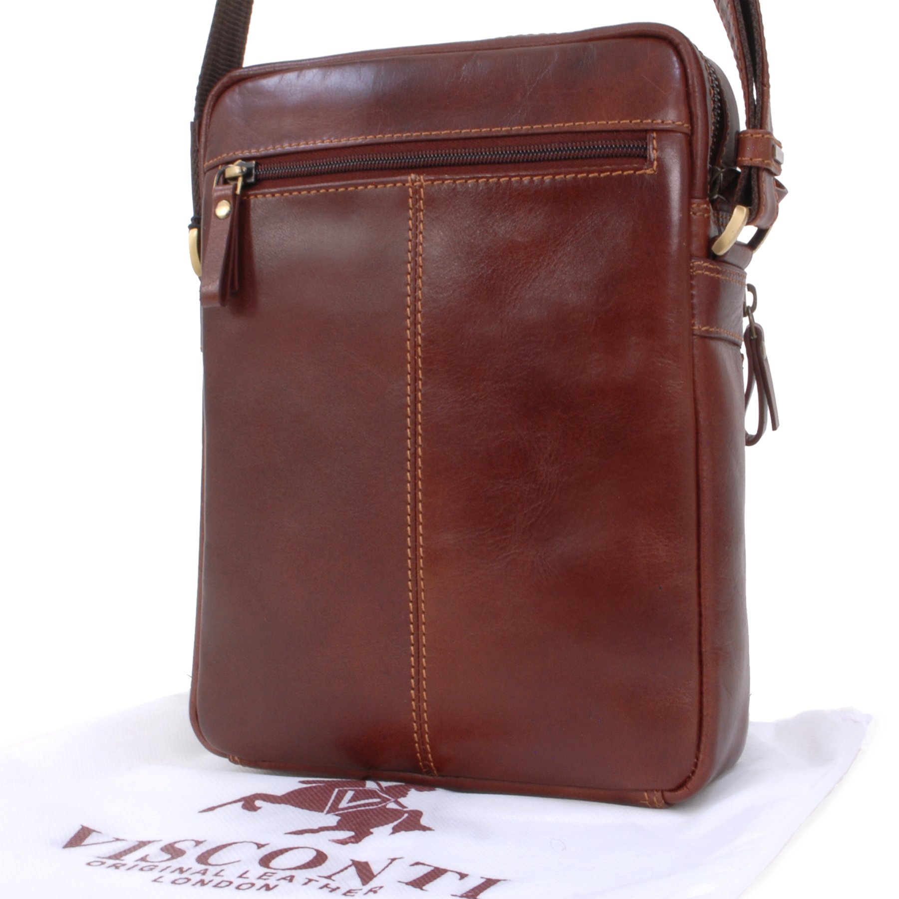 Visconti Hunters Bags VT1 Cruz borsa a tracolla midi marrone chiaro