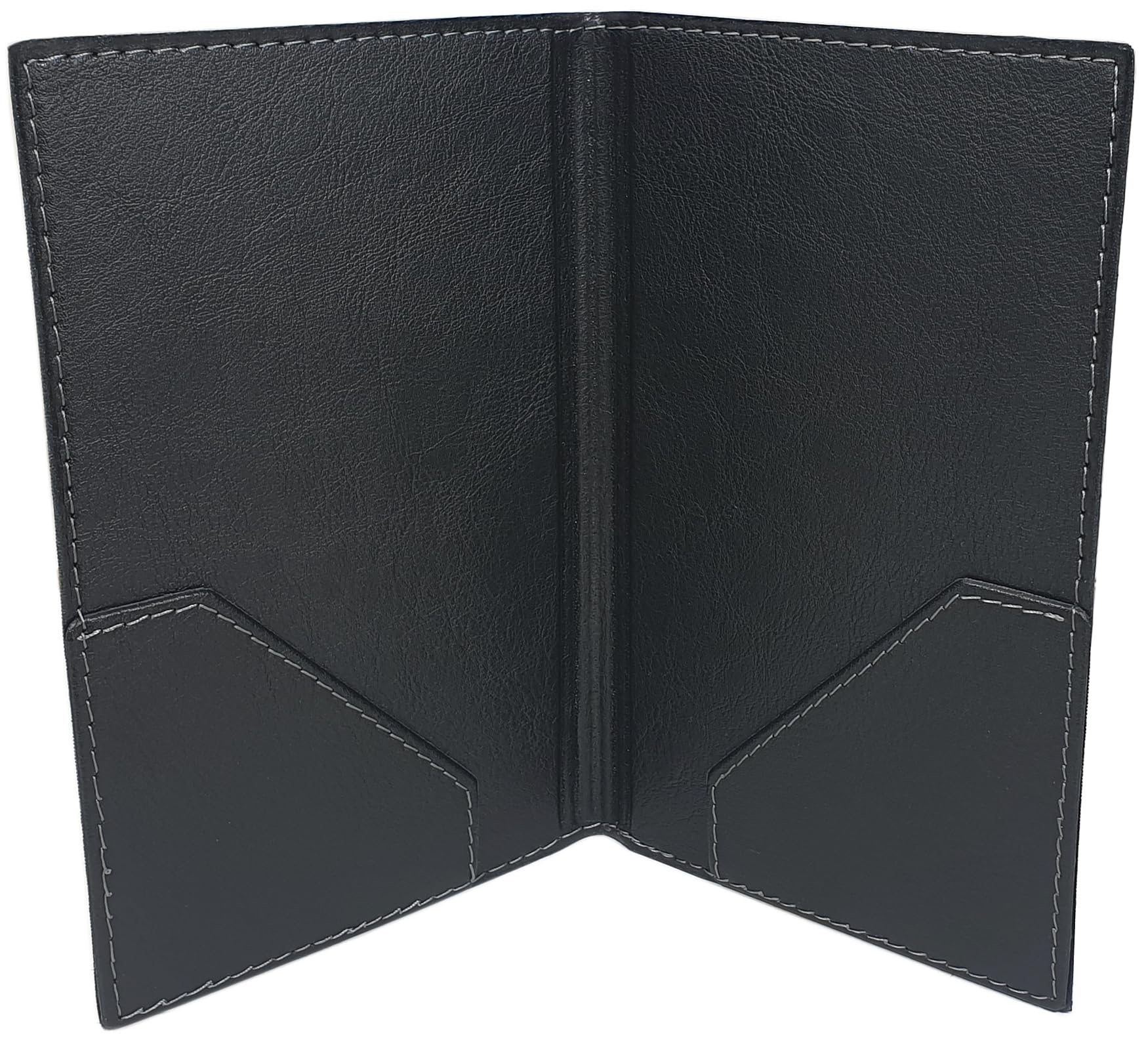 myledershop Banktaschen Cartellina per fatture e ricevute portaconto nera