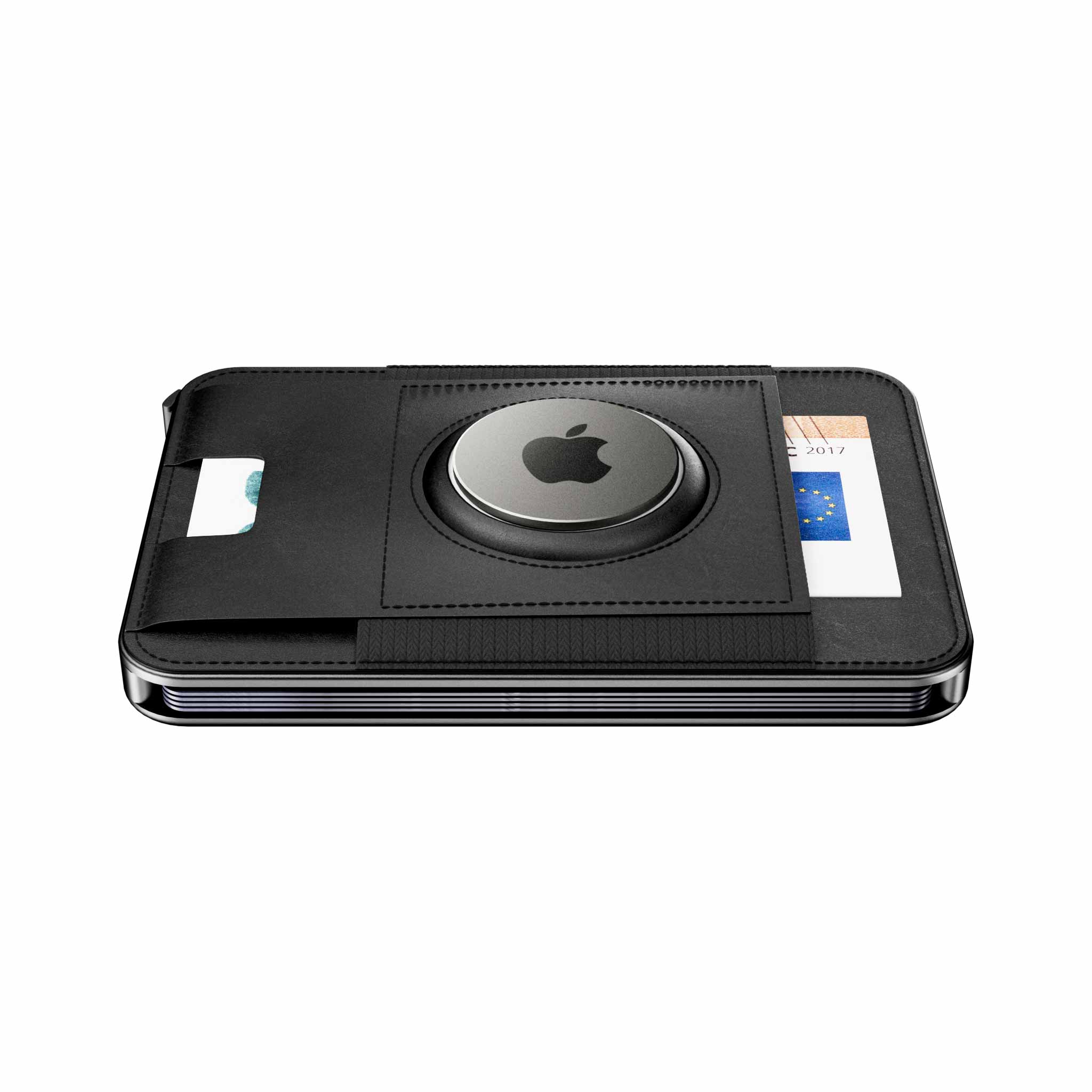 Moero Linea AirTag M2 Pro Airtag portafoglio Black MagSafe