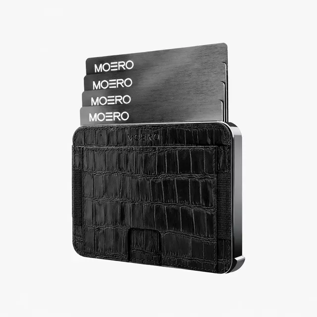 Moero Linea M2 M2 Pro portafoglio Black MagSafe RFID