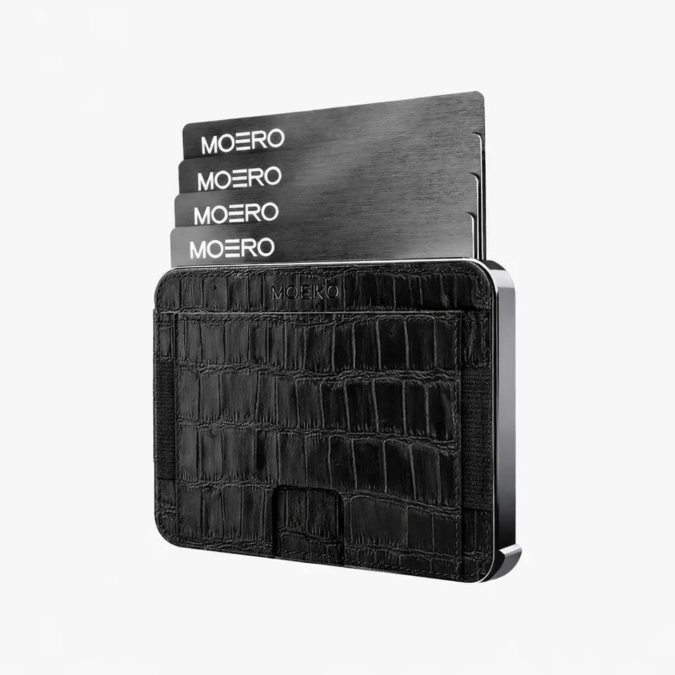 Moero Linea M2 M2 Pro portafoglio Black MagSafe RFID