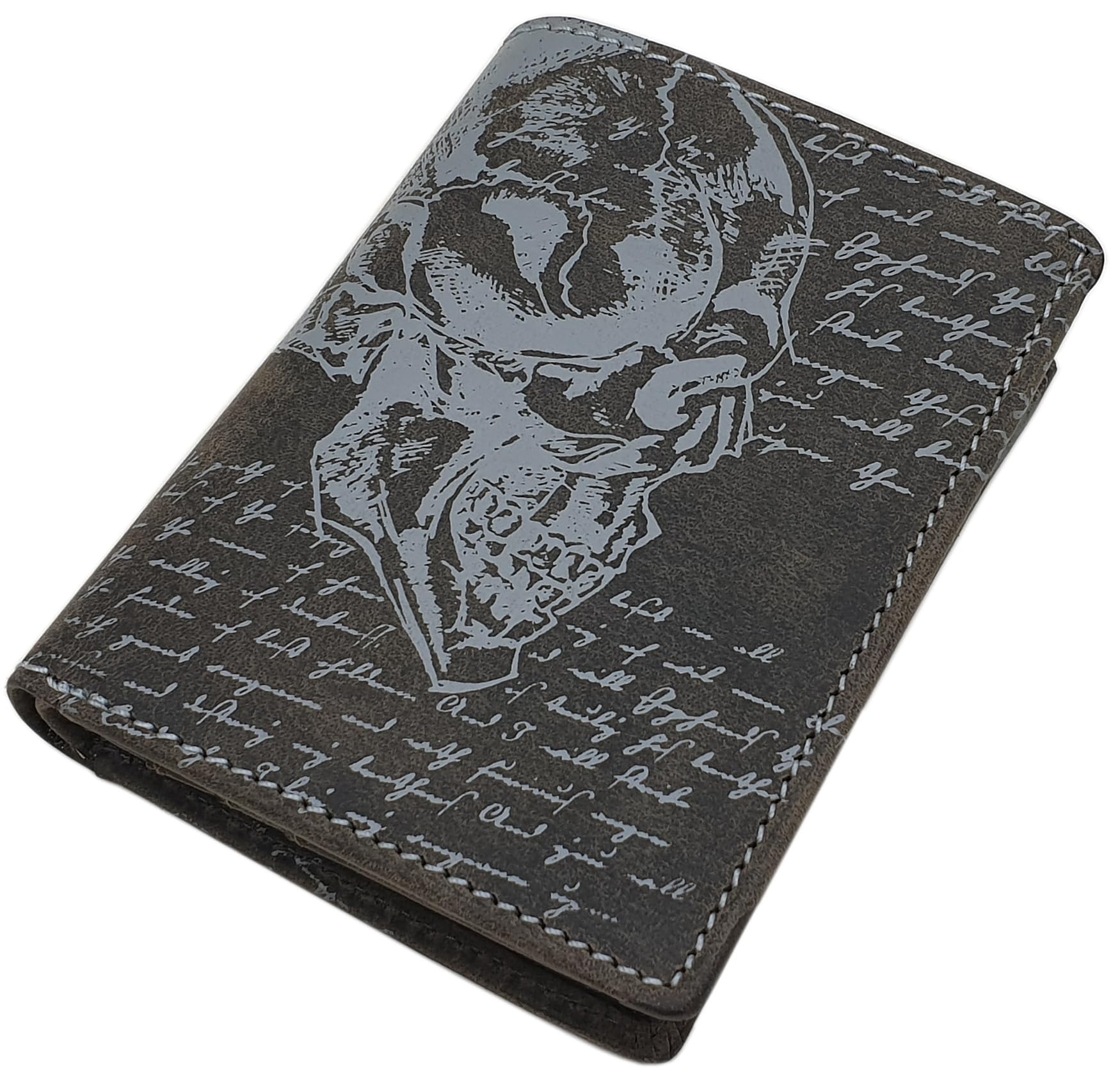 myledershop Herren Geldbörsen Modello 1 portafoglio verticale cognac RFID