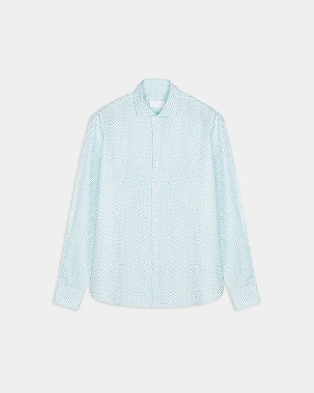 Miguel Bellido Camisas Camisa casual estampada de algodón camicia taglia 2 fantasia