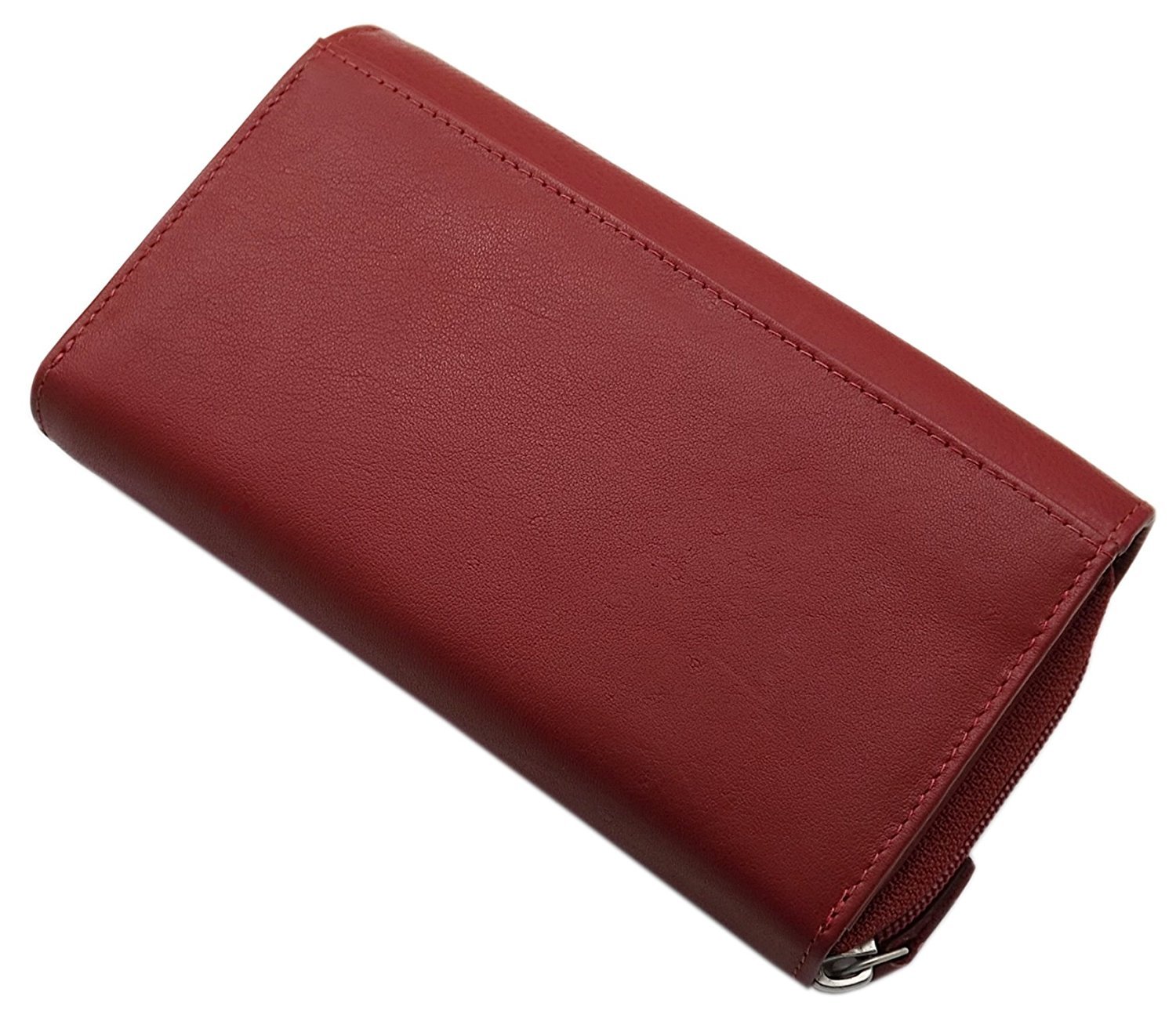 myledershop Damen Geldbörsen Grande portafoglio di pelle per donna portafoglio 5 colori