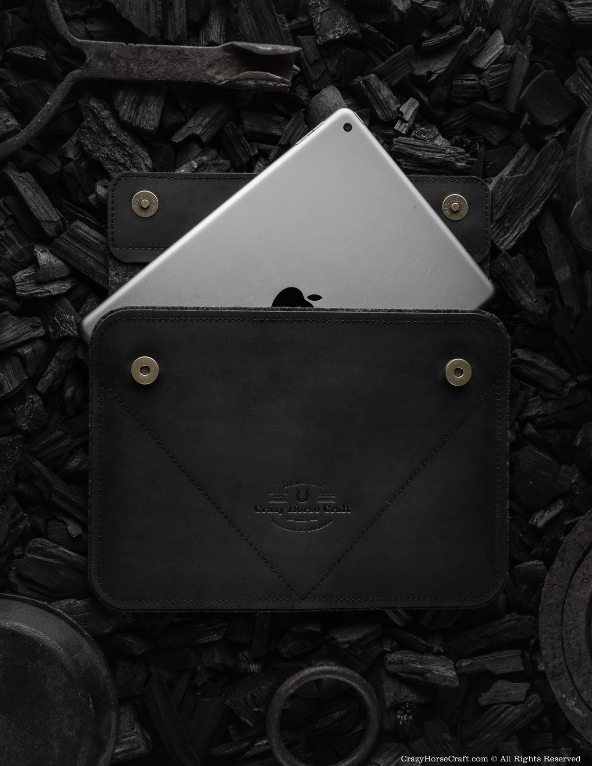 Crazy Horse Craft iPad and Kindle Cases custodia iPad Pro/Air Carbon Black