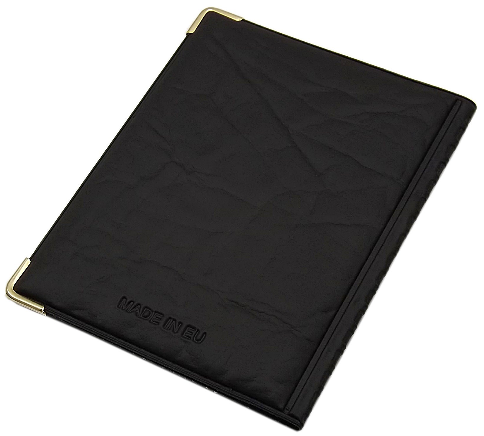 myledershop Karten- und Ausweisetuis porta carte d’identità nero 12 scomparti