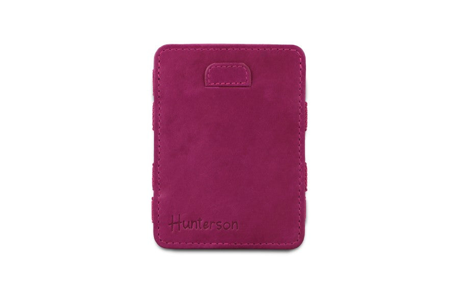 Hunterson The Leather Collection The OG portafoglio Raspberry Green in pelle RFID